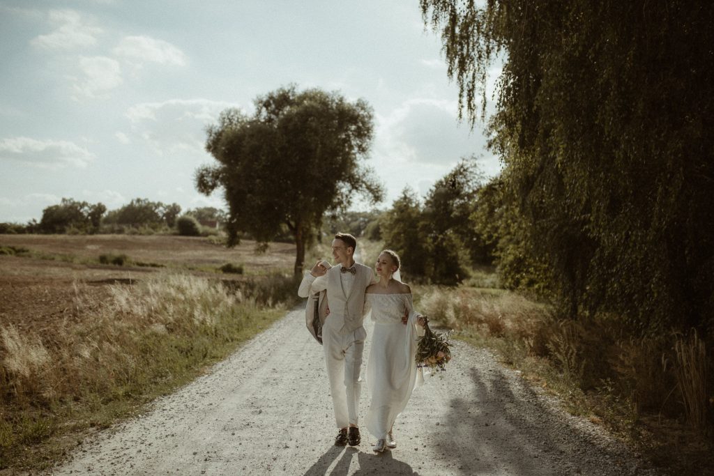 sesja plenerowa w dniu slubu