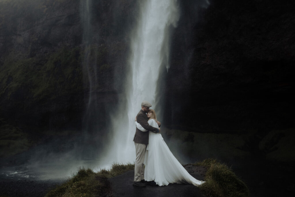 Skógafoss elopement wedding photography