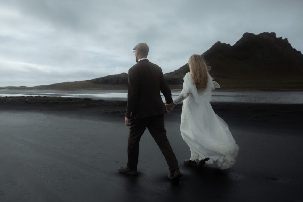 Skógafoss elopement wedding photography